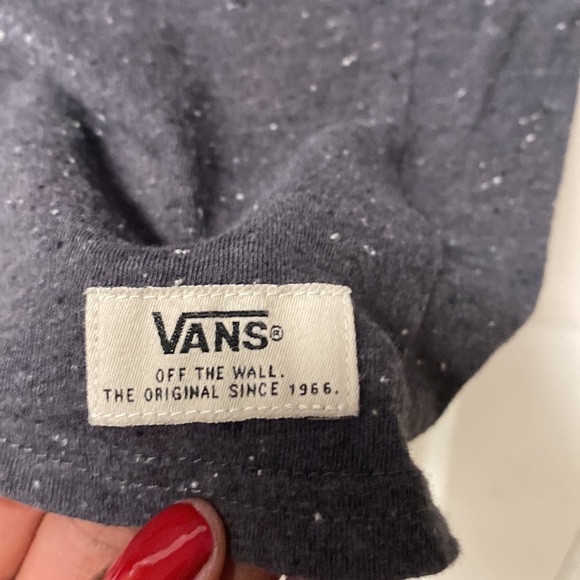 Vans  off the wall Medium men tshirt front pocket space gray short sleeves - Picture 3 of 8